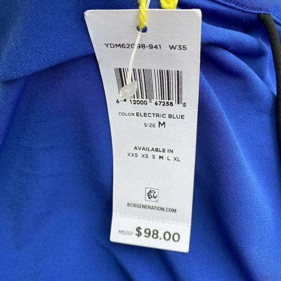 BCBGeneration Asymmetrical Dress One Shoulder Blue - Picture 6 of 13